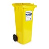 Lubetech 120 L Oil Spill Kit, Superior Grade Absorbents, Wheeled Bin, 560mm x 430mm x 1.06m, Model 24-1120