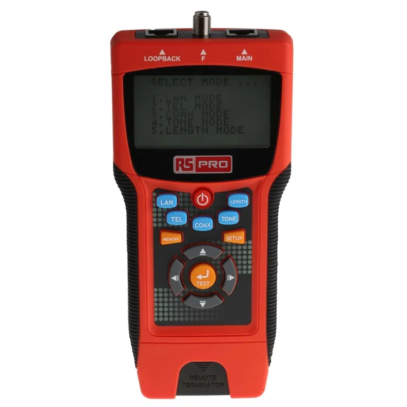 RS PRO Network Cable Tester Coaxial, Cat6a, STP, UTP, LAN, Cat5e, Cat6 136-8577