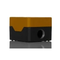 RS PRO Yellow Die Cast Aluminium Push Button Enclosure 1 Hole 22.5 mm Diameter 136-8582