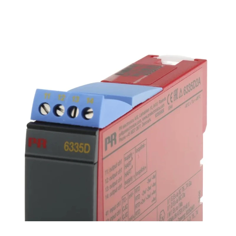 PR Electronics 2-Wire HART Temperature Transmitter 30V dc, -40°C to 85°C Operating 6335D2A