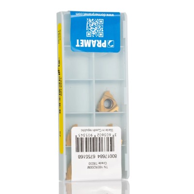 Pramet Lathe Part Triangular Indexable Cutting Insert 3.47 mm Height, 90° Approach Angle, 16.5 mm Length TN 16ER200M:T8030