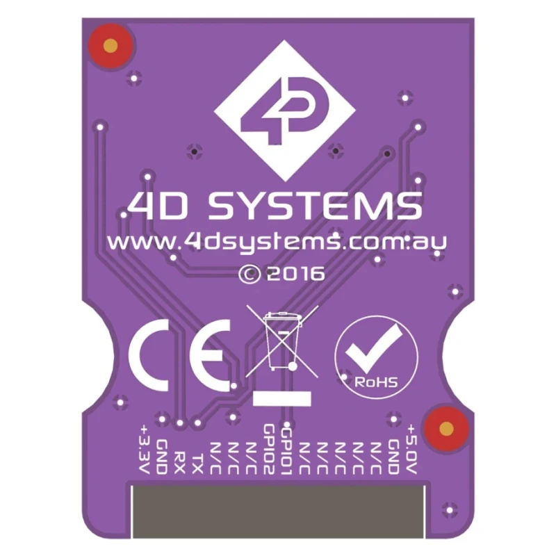 4D Systems MOTG RS232 Add-On Module for Gen4 LCD Displays RS232 UART Interface Australia MOTG-RS232