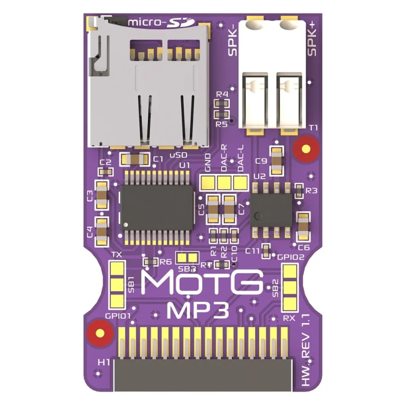 4D Systems MOTG MP3 Add-On Module for gen4 LCD Displays UART Interface Australia 