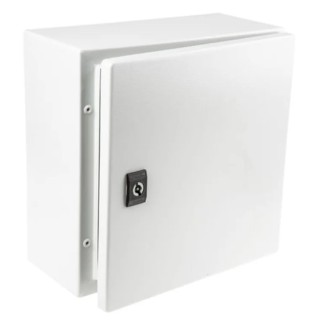 Schneider Electric Spacial CRN Series Steel Wall Box IP66 Grey 300 mm x 300 mm x 150 mm NSYCRN33150P