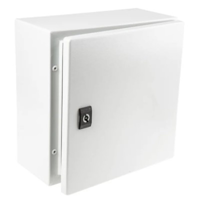 Schneider Electric Spacial CRN Series Steel Wall Box IP66 Grey 300 mm x 300 mm x 150 mm NSYCRN33150P