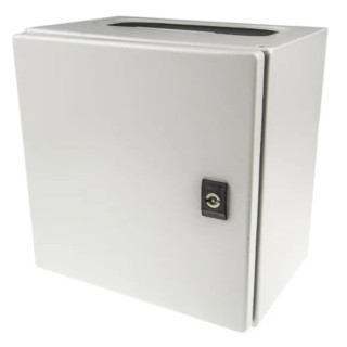 Schneider Electric Spacial CRN Series Steel Wall Box IP66 IK10, 400 mm x 400 mm x 200 mm NSYCRN44200P