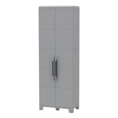 RS PRO 2 Door Plastic Lockable Floor Standing Storage Cabinet 780 x 430 x 2250 mm 136-8876
