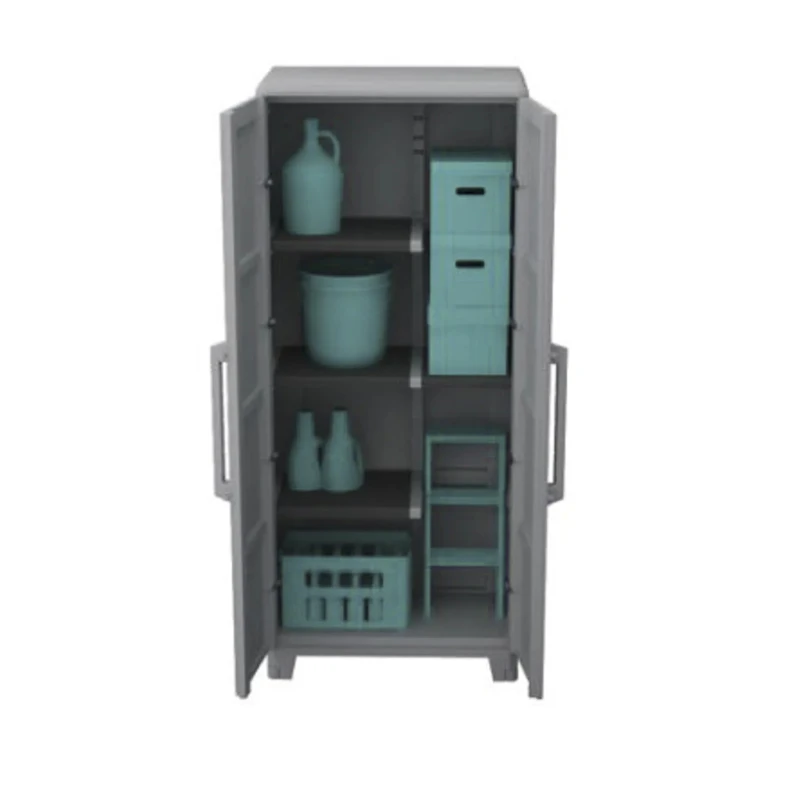 RS PRO 2 Door Plastic Floor Standing Storage Cabinet 1.84 m Height, 780 mm Width, 430 mm Depth 136-8877