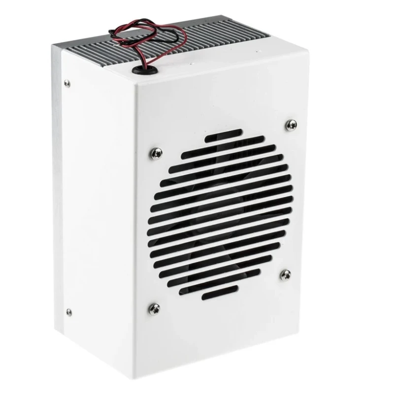 Thermo Electric Devices Heatsink Universal Rectangular Aluminium with Fan 0.06K/W 98 mm Diameter 200 mm TDX3358/200FMF12G