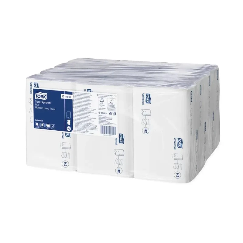 Tork Xpress Folded Paper Towel Blue 1 Ply 81 x 213 Folded mm, 241 x 213 Unfolded mm 471069