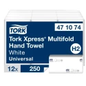 Tork Xpress Folded Paper Towel 241 x 213 mm Unfolded 81 x 213 mm Folded White 1-Ply 250 Sheets 471074
