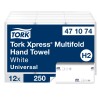 Tork Xpress Folded Paper Towel 241 x 213 mm Unfolded 81 x 213 mm Folded White 1-Ply 250 Sheets 471074