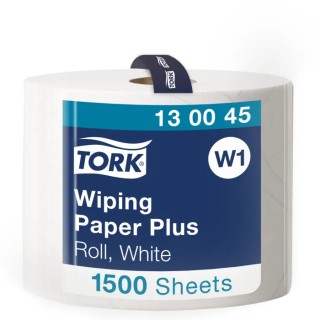 Tork Wiping Paper Plus Roll Paper Towel 2-Ply 510 m x 235 mm White Roll 130045