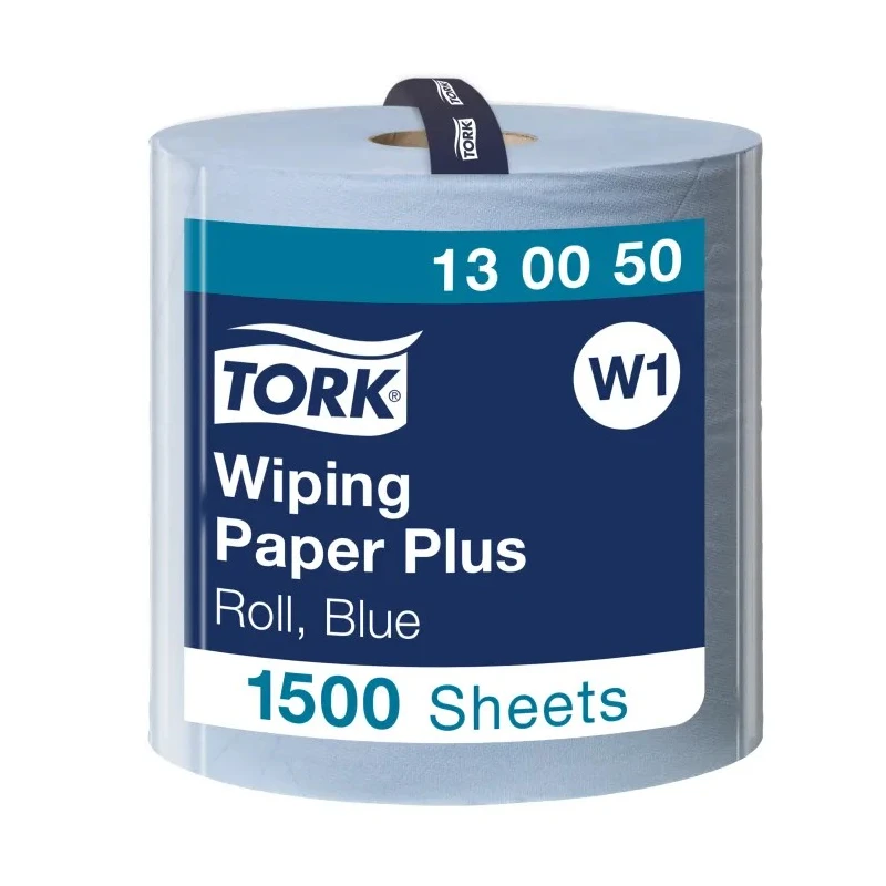 Tork Wiping Paper Plus Roll Paper Towel 510 m x 369 mm, 2 Ply, 1500 Sheets 130050