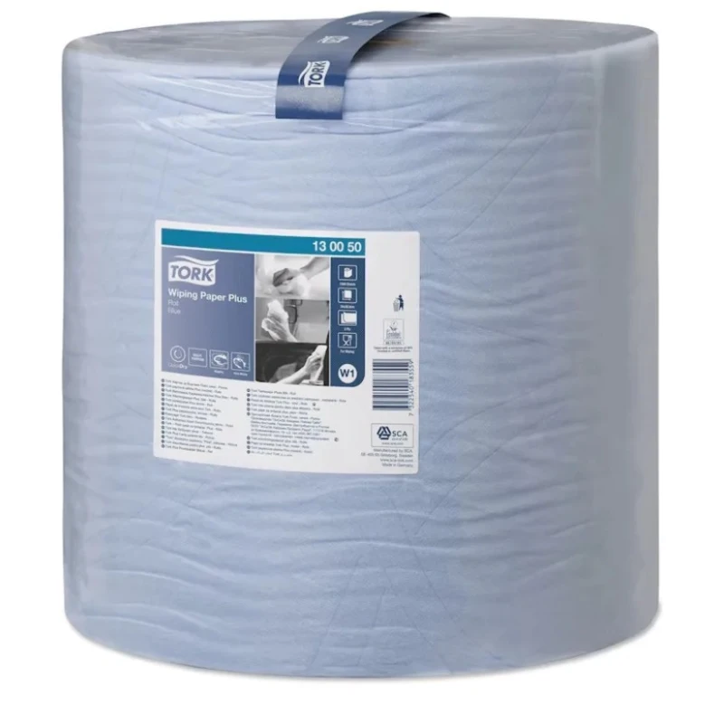 Tork Wiping Paper Plus Roll Paper Towel 510 m x 369 mm, 2 Ply, 1500 Sheets 130050