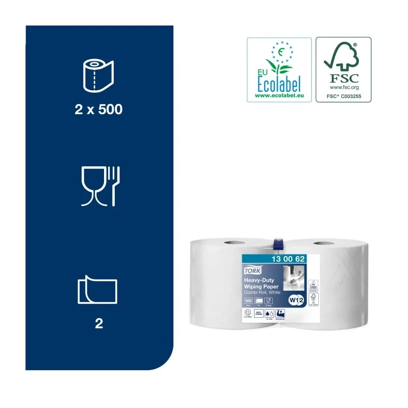 Tork Roll Paper Towel, 170 m x 235 mm, 2 Ply, 500 Sheets 130062
