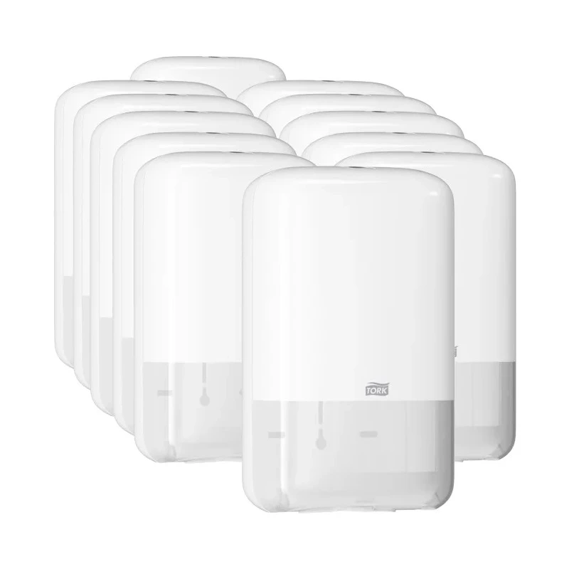 Tork White Plastic Folded Toilet Paper Dispenser 128 mm x 271 mm x 159 mm 556000