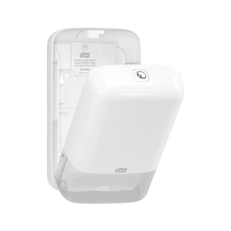 Tork White Plastic Folded Toilet Paper Dispenser 128 mm x 271 mm x 159 mm 556000