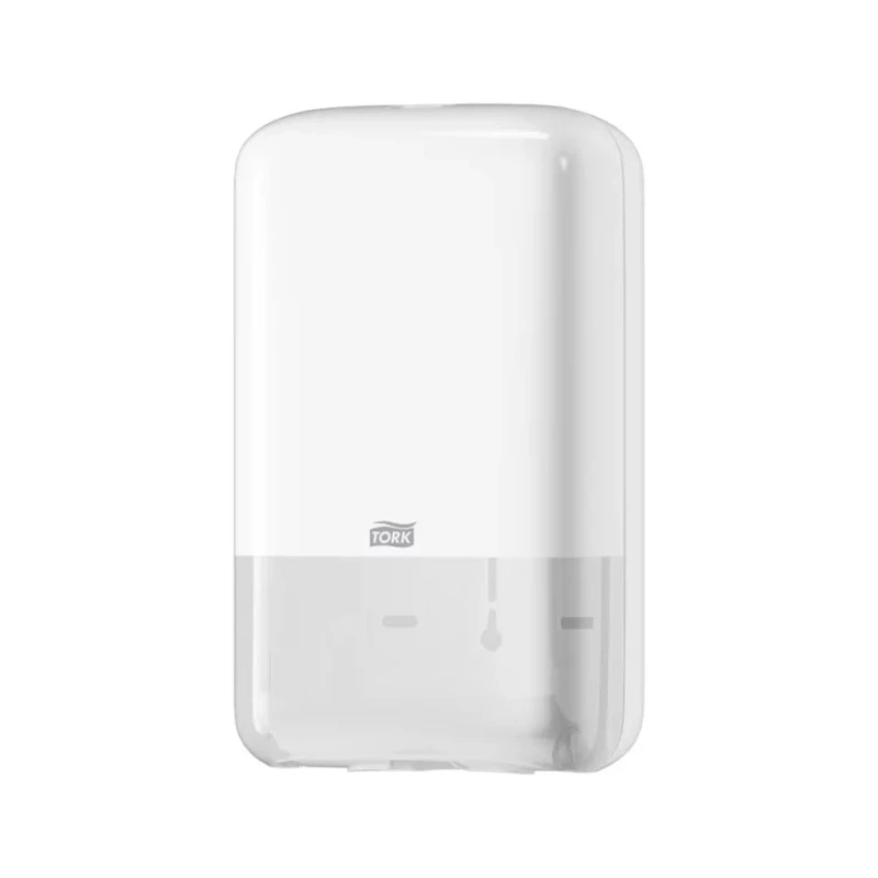 Tork White Plastic Folded Toilet Paper Dispenser 128 mm x 271 mm x 159 mm 556000