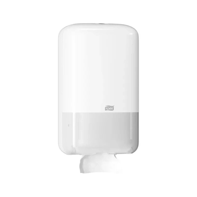 Tork White Plastic Folded Toilet Paper Dispenser 128 mm x 271 mm x 159 mm 556000