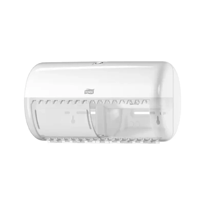 Tork White Plastic Dual Toilet Roll Dispenser 153 mm x 158 mm x 286 mm 557000