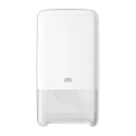Tork White Plastic Twin Mid-Size Toilet Roll Dispenser 140 mm x 344 mm x 184 mm 557500