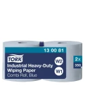 Tork Industrial Heavy-Duty Wiping Roll Paper Towel, 119 m x 235 mm, 3 Ply, 350 Sheets 130081