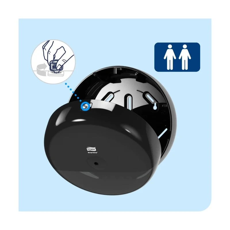Tork Black Plastic Toilet Roll Dispenser 156 mm x 269 mm x 269 mm 680008
