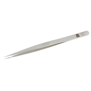 RS PRO 140mm Stainless Steel Very Sharp Fine Straight Tweezer 136-9711