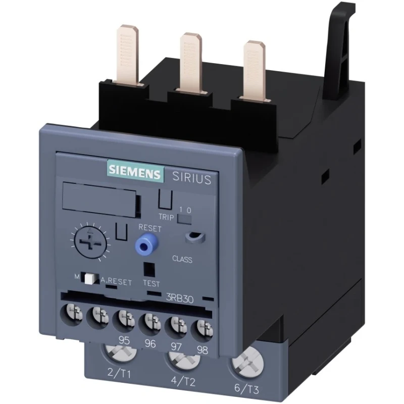 Siemens Overload Relay 3P 60A FLC, 80A Contact Rating, 1 NO/1 NC, 3RB3036-2WB0