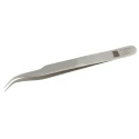 RS PRO 115mm Stainless Steel Fine Curved Tweezer 136-9714