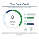 Tork White Plastic Single Roll Toilet Roll Dispenser 156 mm x 269 mm x 269 mm 680000