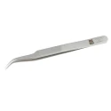 RS PRO Stainless Steel Fine Curved Tweezer 115mm 136-9713