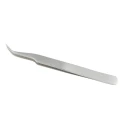 RS PRO Stainless Steel Fine Curved Tweezer 115mm 136-9713