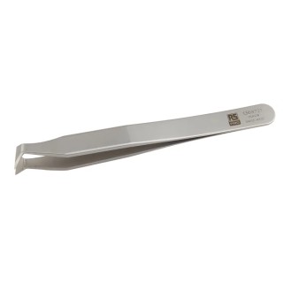 RS PRO 115mm Carbon Steel Bent Tweezer 136-9721