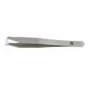 RS PRO 115mm Carbon Steel Bent Tweezer 136-9721