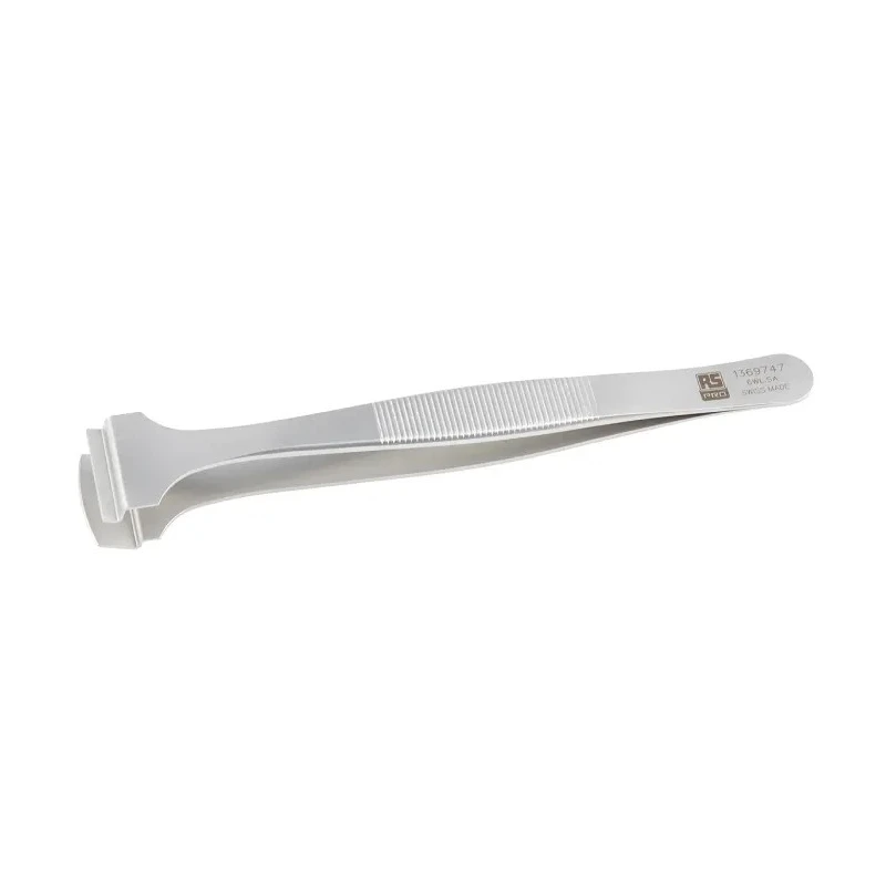 RS PRO 130mm Stainless Steel Wafer Tweezer 136-9747