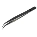 RS PRO 120mm Stainless Steel Grooved Tweezer 136-9758