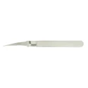 RS PRO Stainless Steel Bent Tweezer 120mm Anti-Magnetic Anti-Acid 136-9752