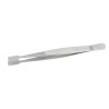 RS PRO Stainless Steel Flat Tweezer 120mm, Anti-Magnetic, Anti-Acid 136-9797
