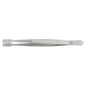 RS PRO Stainless Steel Flat Tweezer 120mm, Anti-Magnetic, Anti-Acid 136-9797
