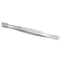 RS PRO Stainless Steel Flat Tweezer 120mm, Anti-Magnetic, Anti-Acid 136-9797