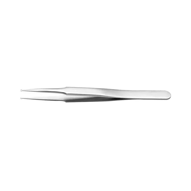 RS PRO 120mm Stainless Steel Fine Straight Tweezer 136-9753