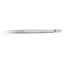 RS PRO 150mm Stainless Steel Serrated Tweezer 136-9795