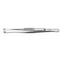 RS PRO 120mm Stainless Steel Grooved, Cylindrical Tweezer 136-9801