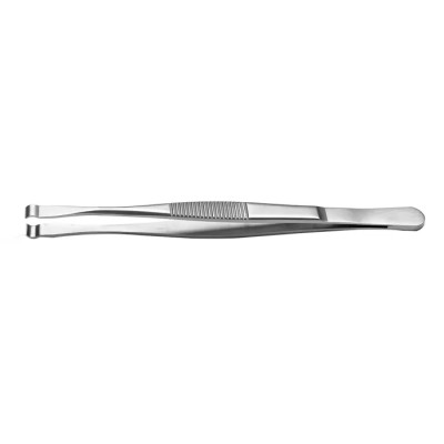 RS PRO 120mm Stainless Steel Grooved, Cylindrical Tweezer 136-9801
