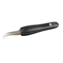 RS PRO 120mm Stainless Steel Curved Fine ESD Safe Tweezer 136-9793