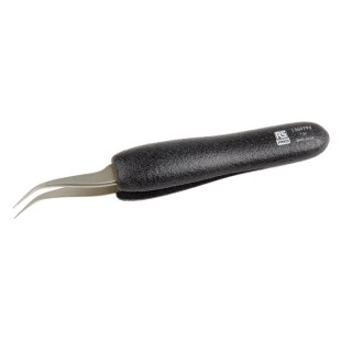 RS PRO 120mm Stainless Steel Curved Fine ESD Safe Tweezer 136-9793