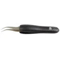 RS PRO 120mm Stainless Steel Curved Fine ESD Safe Tweezer 136-9793