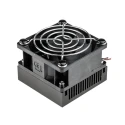 Thermo Electric Devices Heatsink Universal Square Aluminium with Fan 60mm x 60mm x 47mm Black Anodised TDEX6015/TH12G